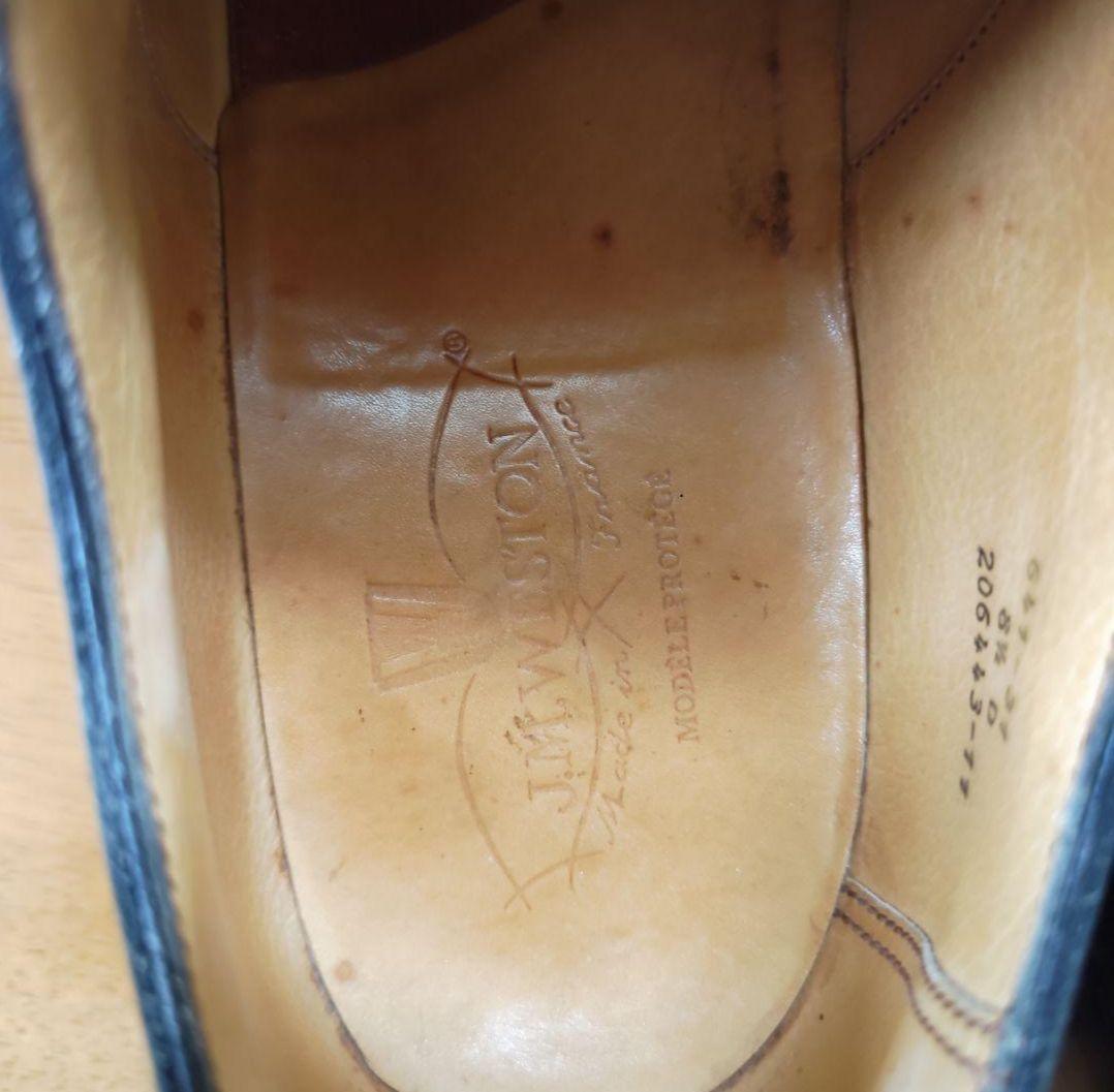 J.M. WESTON ゴルフ 旧ロゴ 8/D ブラック ハーフラバー