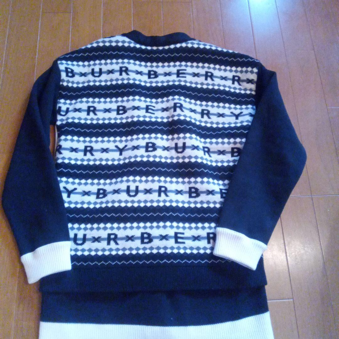 BURBERRY カーディガン 12Y ホワイト/ブラック