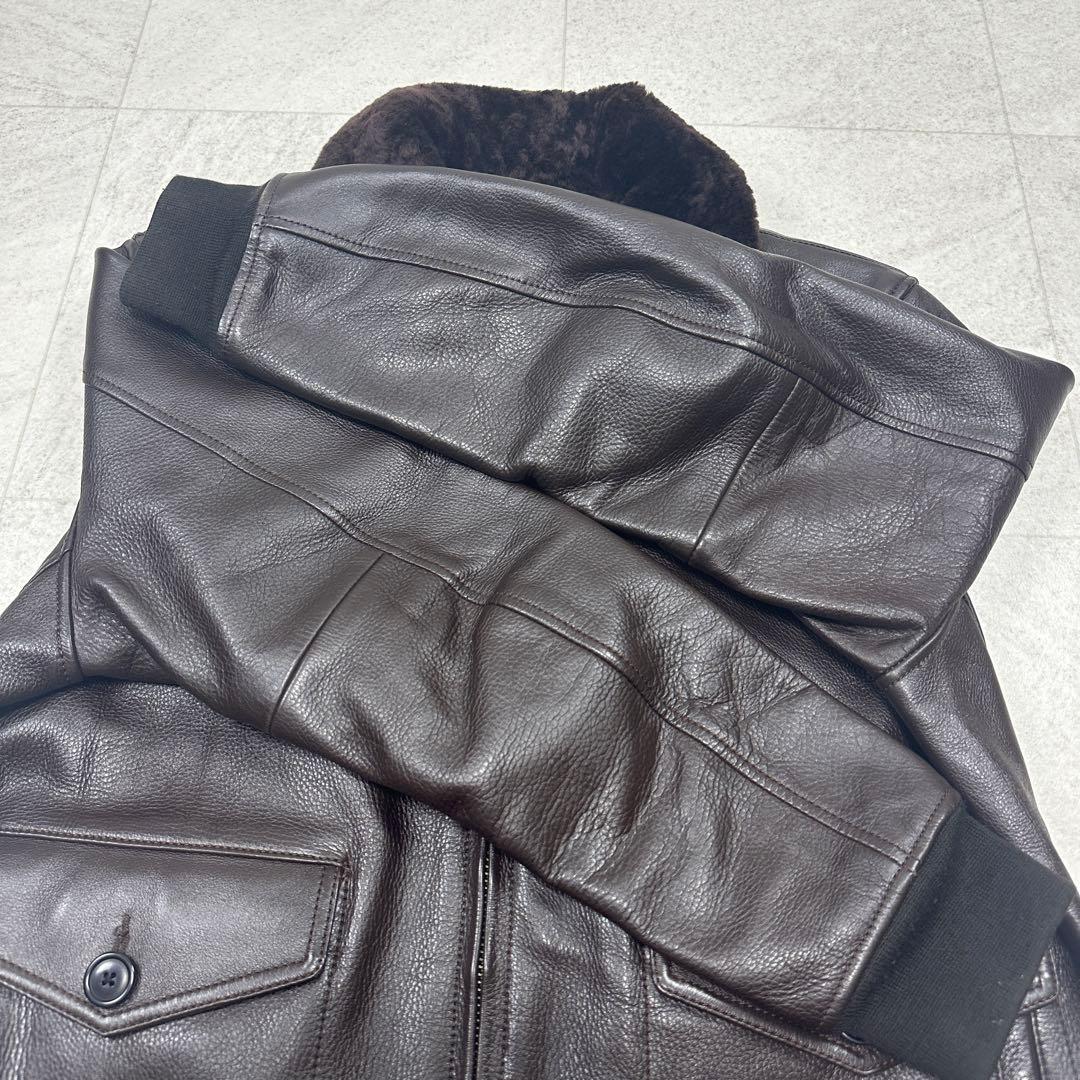 3L【Liugoo Leathers】A2 G1 牛革 フライト ジャケット