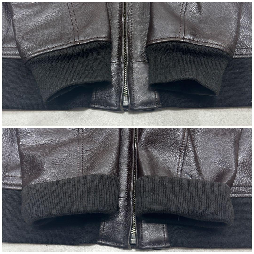 3L【Liugoo Leathers】A2 G1 牛革 フライト ジャケット