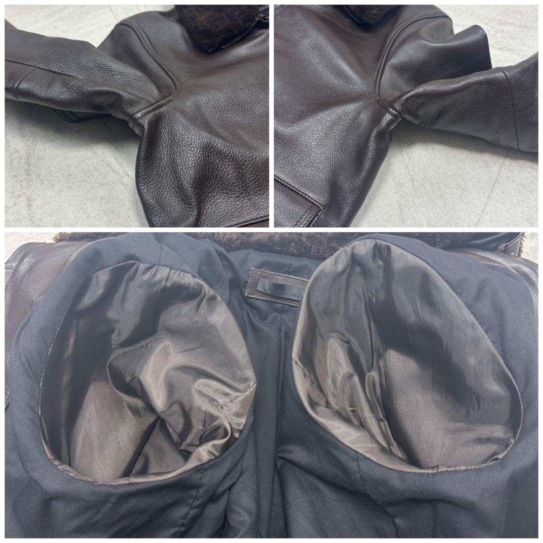 3L【Liugoo Leathers】A2 G1 牛革 フライト ジャケット