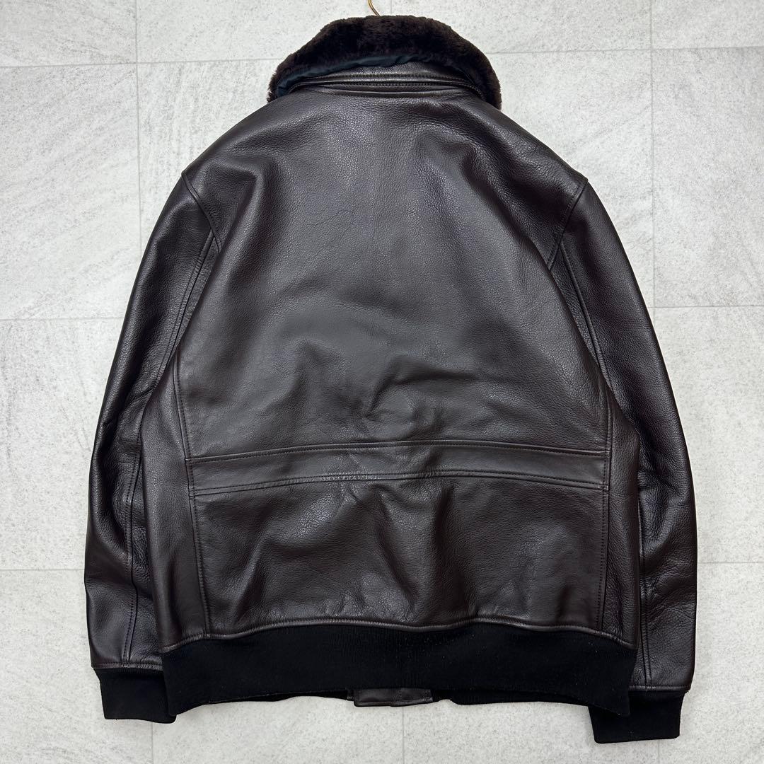 3L【Liugoo Leathers】A2 G1 牛革 フライト ジャケット