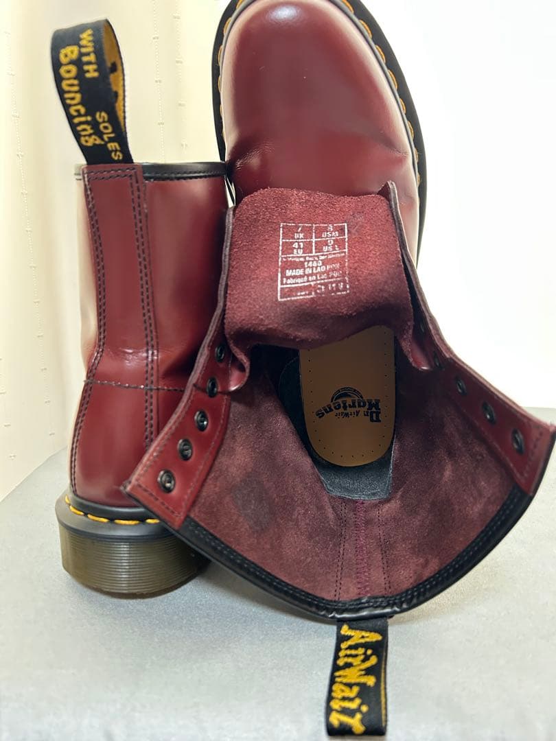 ドクターマーチン 8ホールブーツ チェリーレッド UK7.0(26cm)