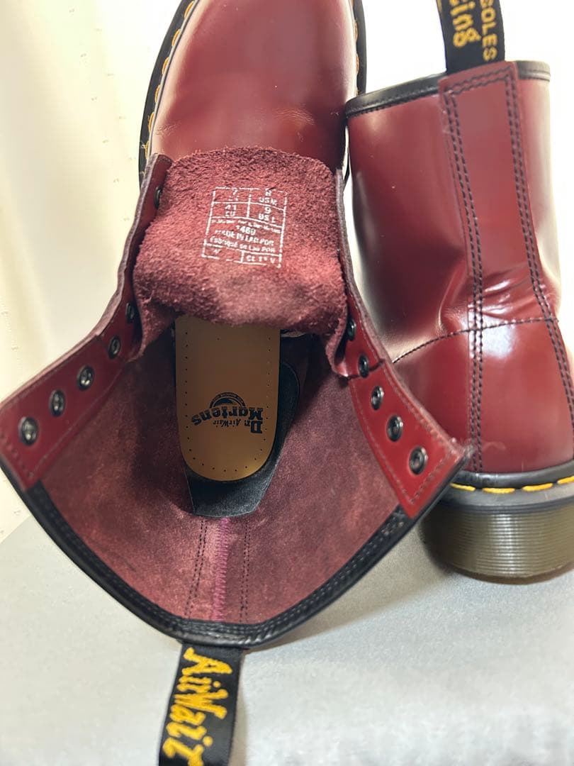 ドクターマーチン 8ホールブーツ チェリーレッド UK7.0(26cm)