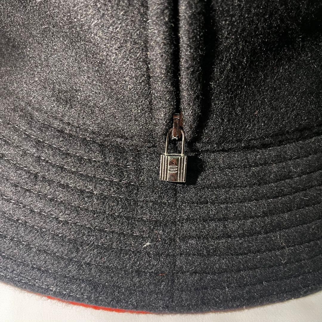 クリスマス価格！　エルメス カデナチャーム ジップ ハット　57サイズ