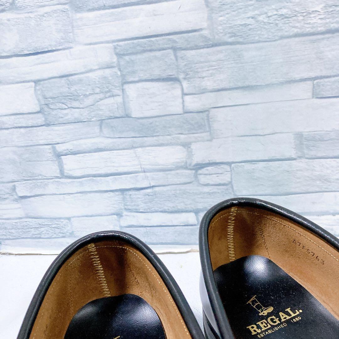 美品 REGAL リーガル ローファー 革靴 28 本革 ブラック 黒
