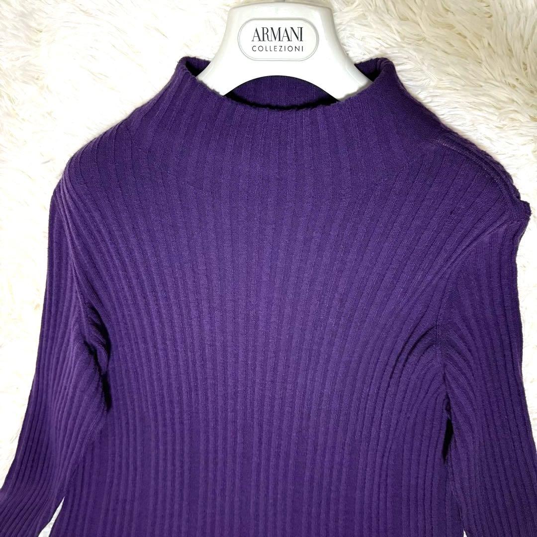 マッキントッシュロンドン　ケーブルニットワンピース　M　ブラウン　ロング丈