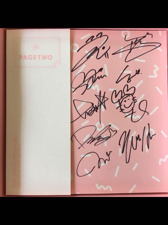 twice サイン page two