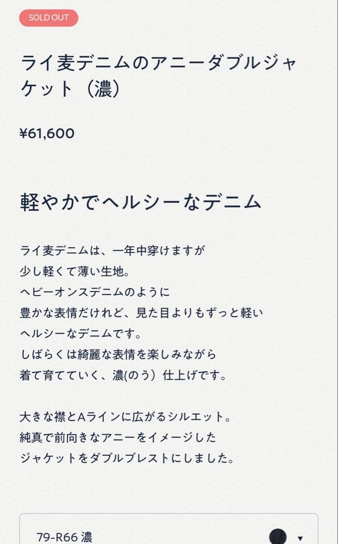 最終価格45R20252026新作デニムアニーダブルジャケット濃完売品新品未使用