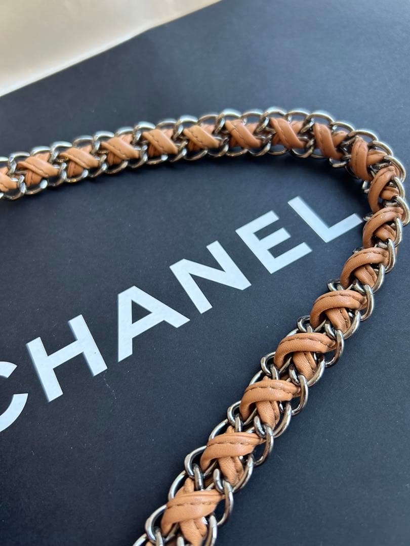 CHANEL(シャネル)チェーンショルダーバッグ　キャメルブラウン