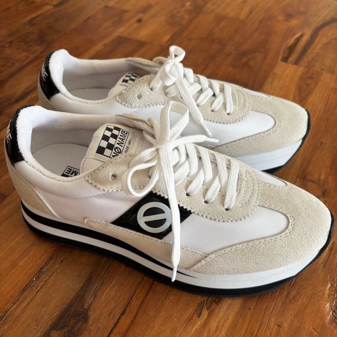 新品NONAME FLEX 厚底4cmスニーカー24.5cm 39難多め