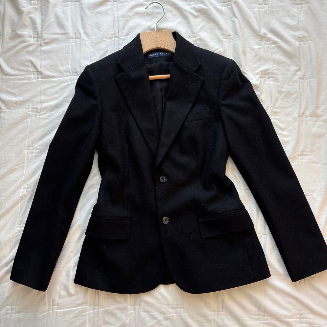 【極美品】ラルフローレン テーラードジャケット ツイード カシミア混