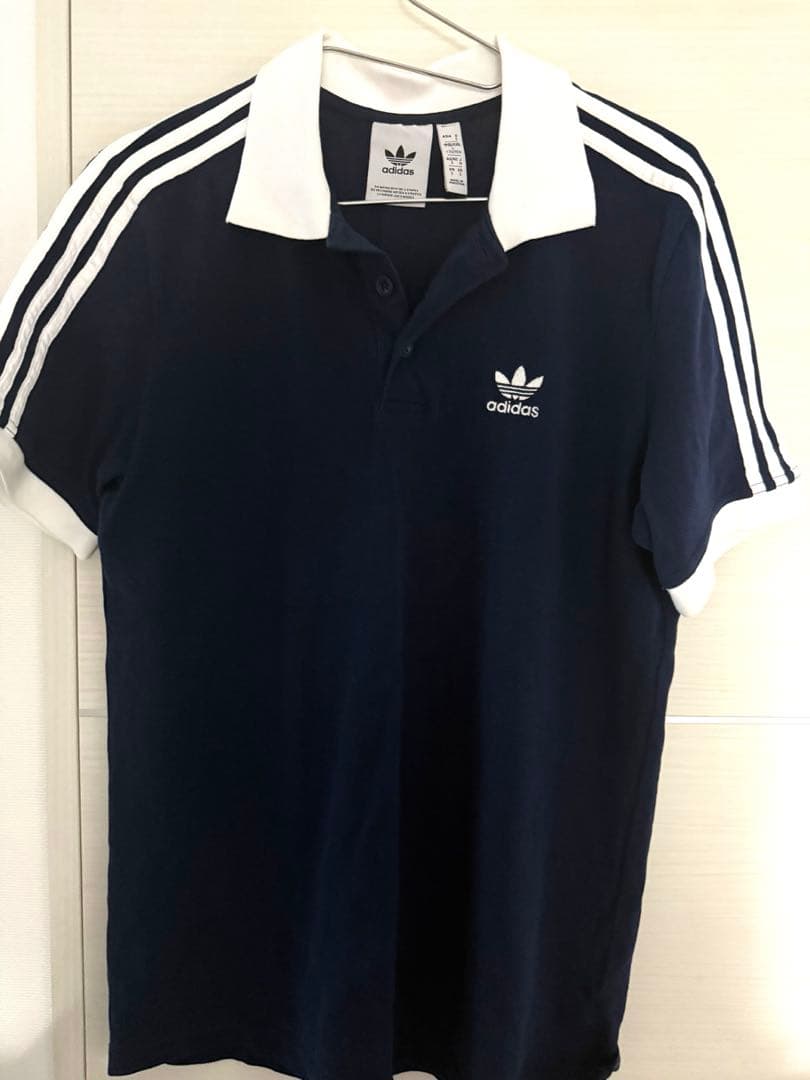 adidas ポロシャツ ネイビー M