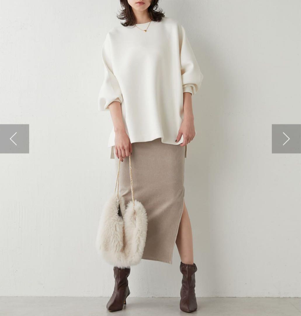 【23AW•美品】ウィムガゼット ダンボールプルオーバー オフホワイト 定番人気