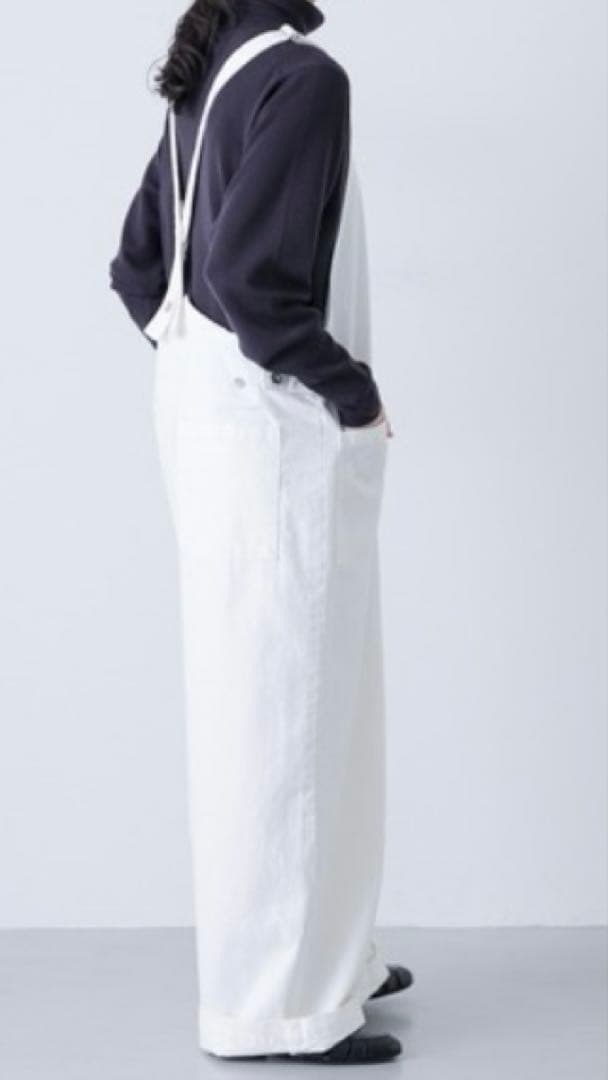 かぐれホワイトデニムサロペット