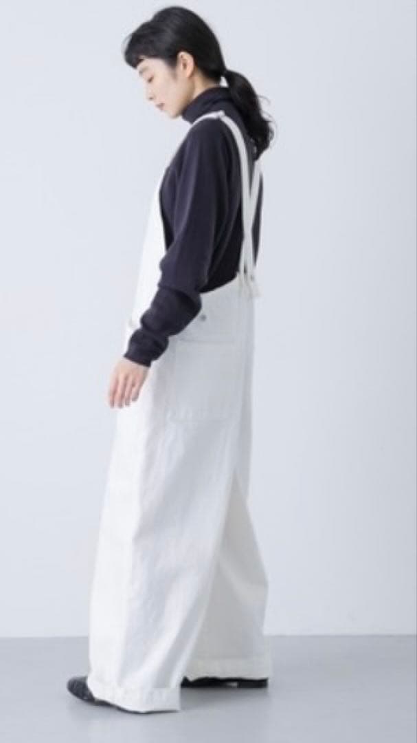 かぐれホワイトデニムサロペット