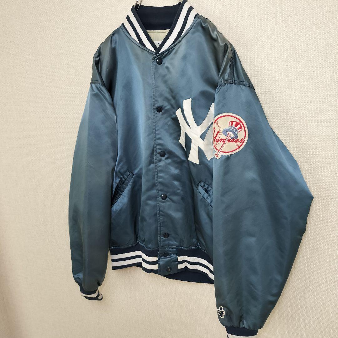 MLB ニューヨーク ヤンキース ヴィンテージ スタジャン 良フェード XL