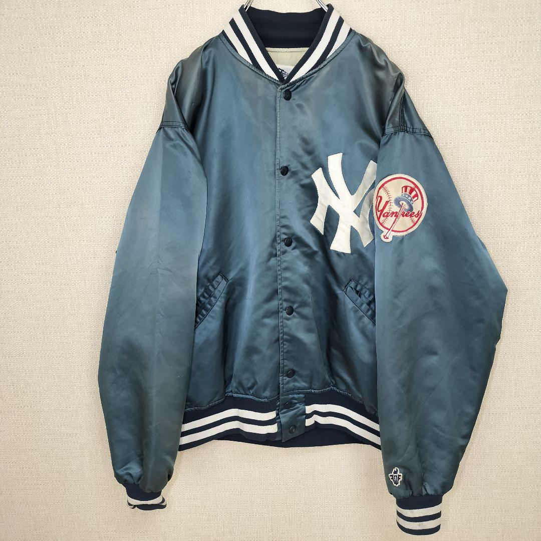 MLB ニューヨーク ヤンキース ヴィンテージ スタジャン 良フェード XL