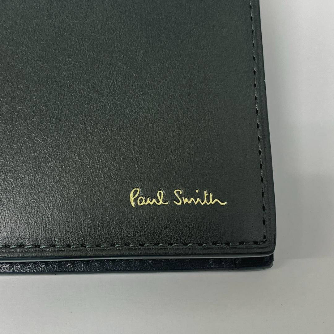 【未使用品】Paul Smith 二つ折り財布 ベジタン BPS525 グリーン