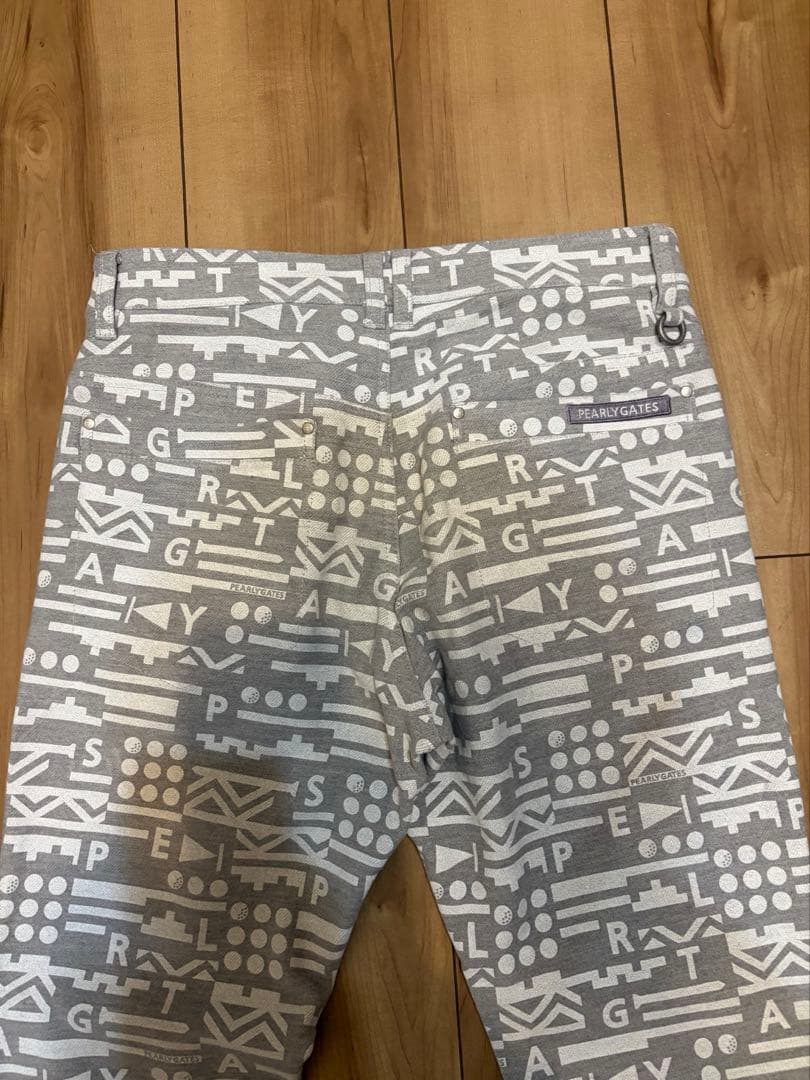 冬用　PEARLY GATES（パーリーゲイツ）総柄ストレッチスリムパンツ