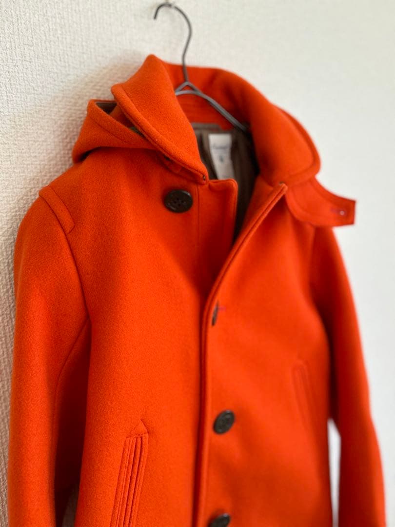 ✨極美品✨ORCIVAL オーシバルフード付きオレンジウールコート