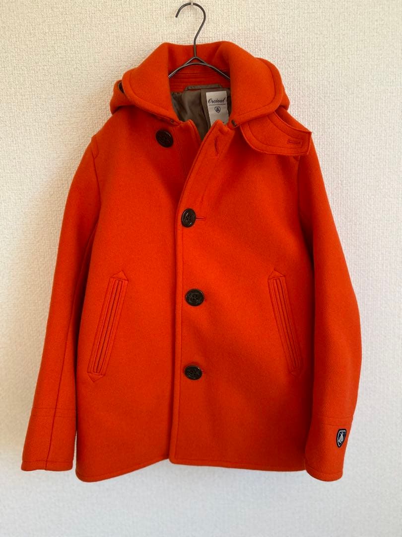 ✨極美品✨ORCIVAL オーシバルフード付きオレンジウールコート