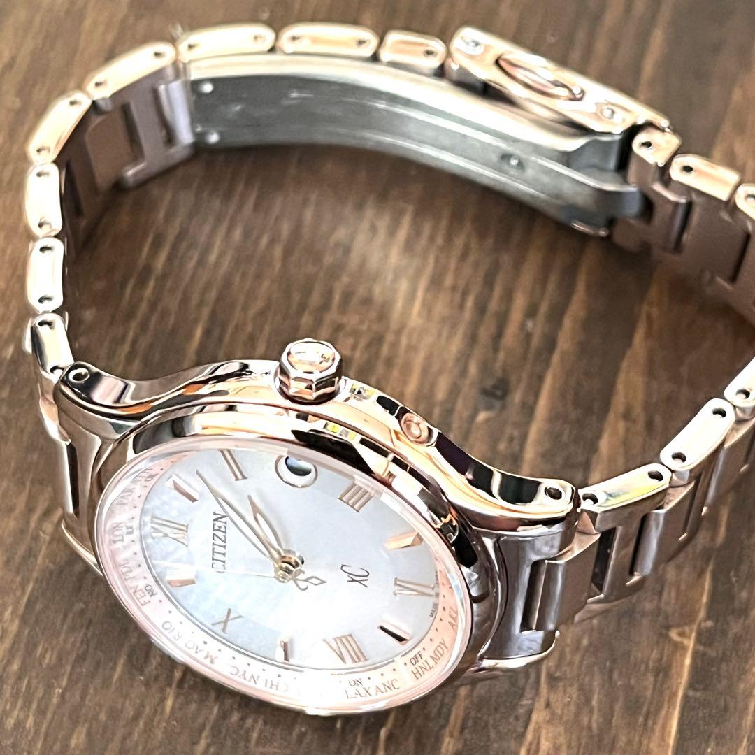 【美品】CITIZEN クロスシー xC ソーラー電波 ピンクゴールド