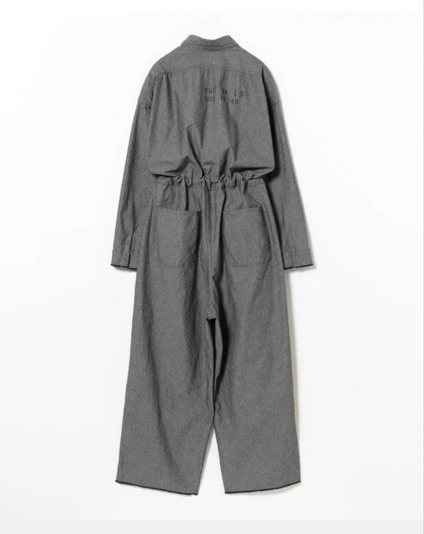 BEAMS BOYシャンブレーステンシルオールインワン