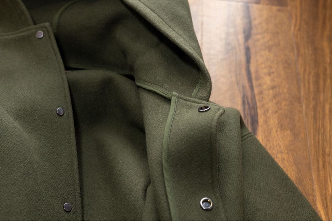 オーラリー auralee ヘビーメルトン　フードコート　サイズ4