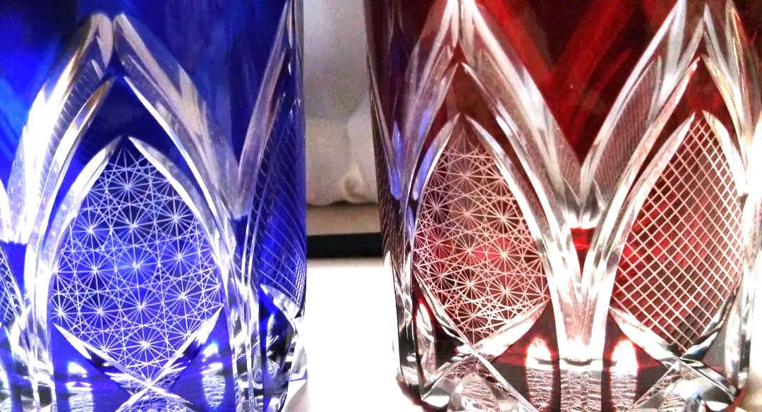 切子グラス2個セット