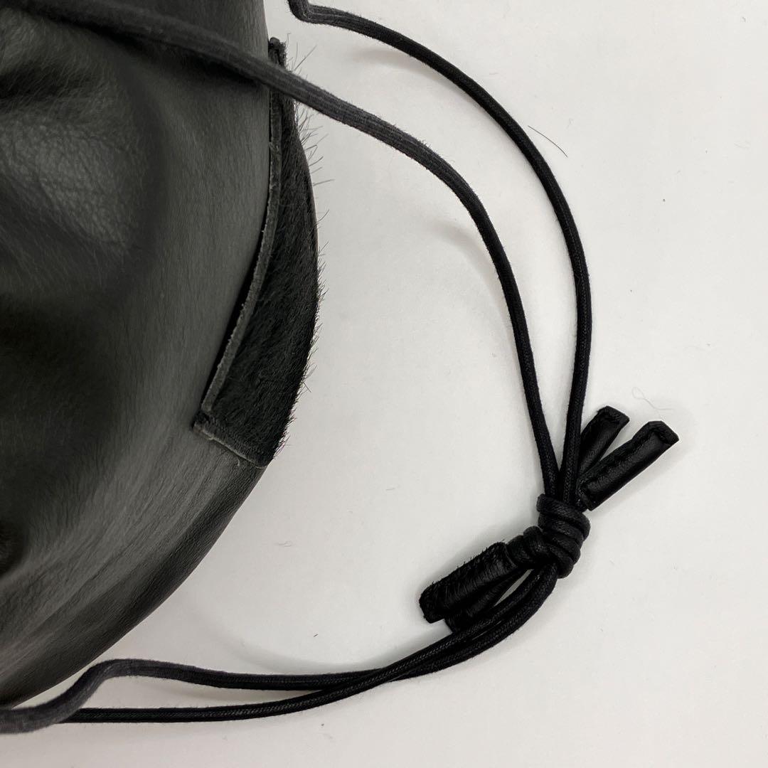 ☆希少美品☆ SLOW＆CO BEAMS 巾着バッグ 極美品 レザー 牛革