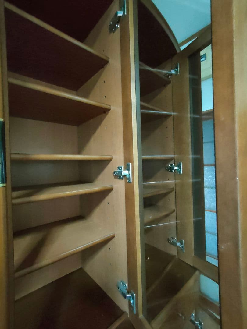 食器棚　横155cm 高さ194cm 奥行44cm　大型　状態良好　美品　大容量