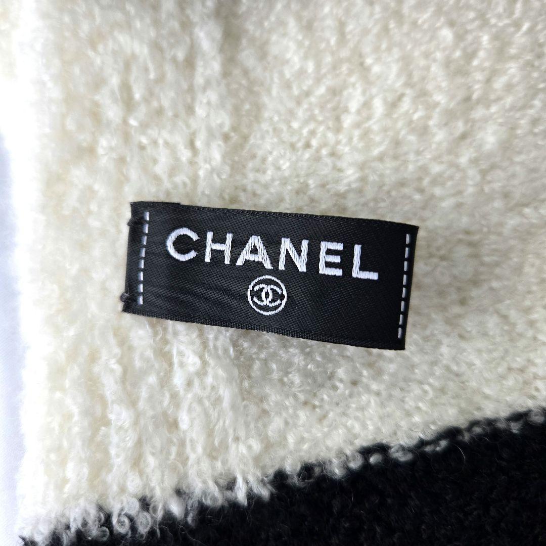 出張…様 極美品 CHANEL シャネル ココマーク マフラー シルク カシミヤ