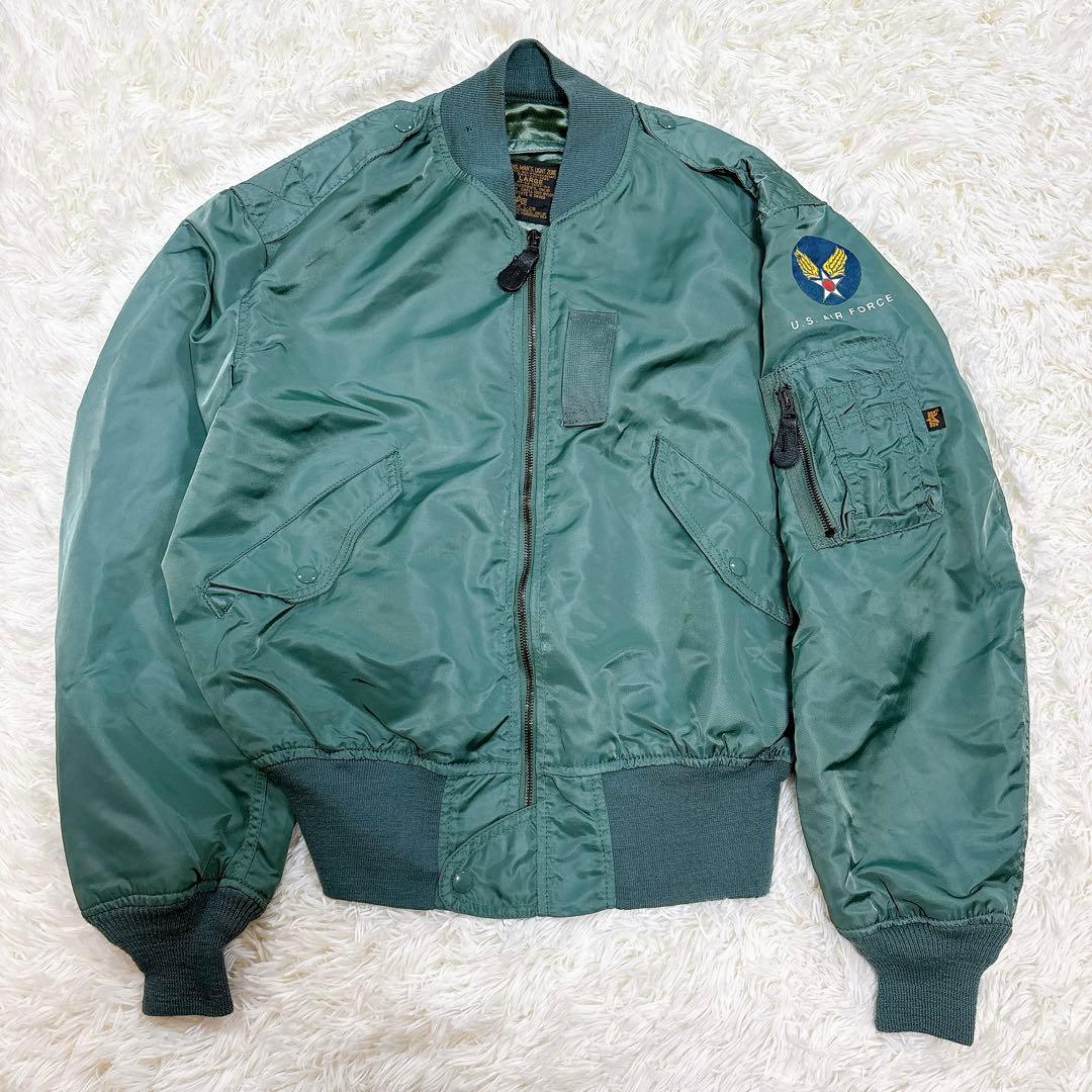 アルファインダストリーズ✨USA製L-2B✨復刻50sフライトジャケットMA-1