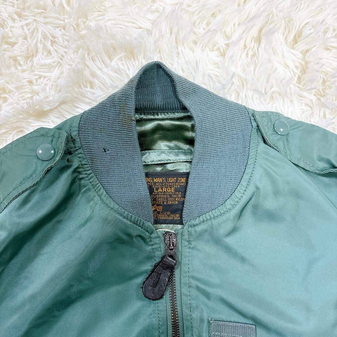 アルファインダストリーズ✨USA製L-2B✨復刻50sフライトジャケットMA-1