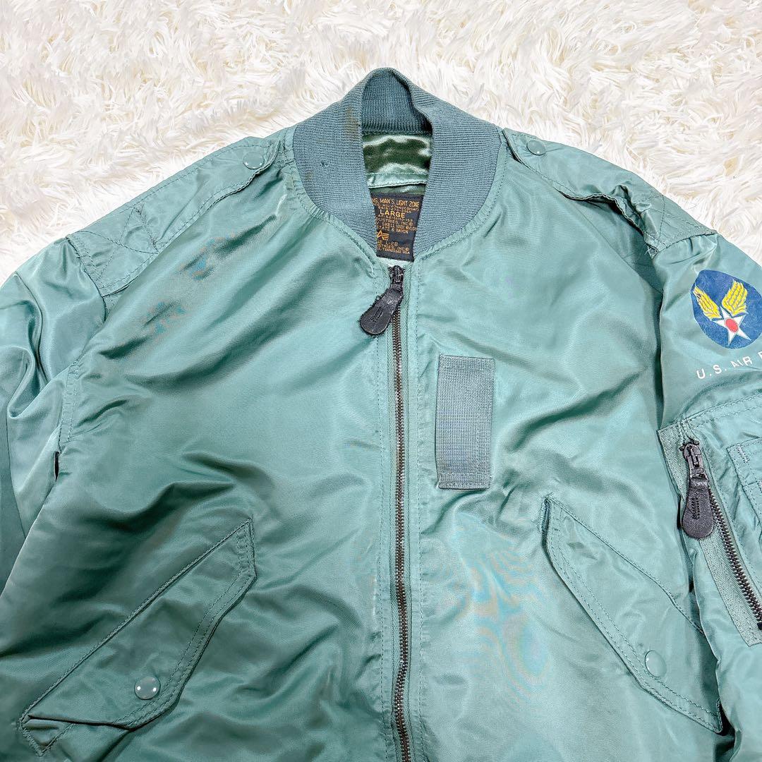 アルファインダストリーズ✨USA製L-2B✨復刻50sフライトジャケットMA-1