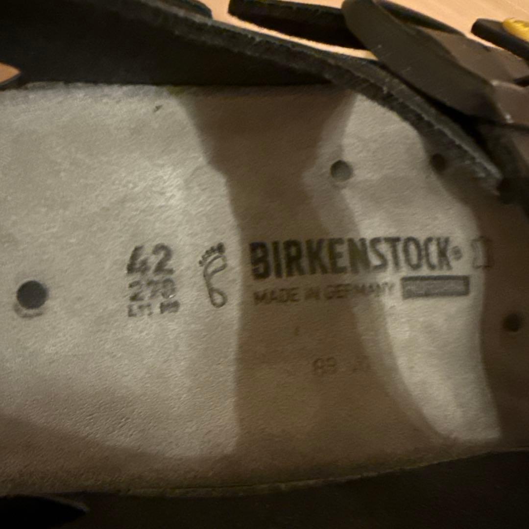 美品！BIRKENSTOCK ブラックサンダル 42 27cm