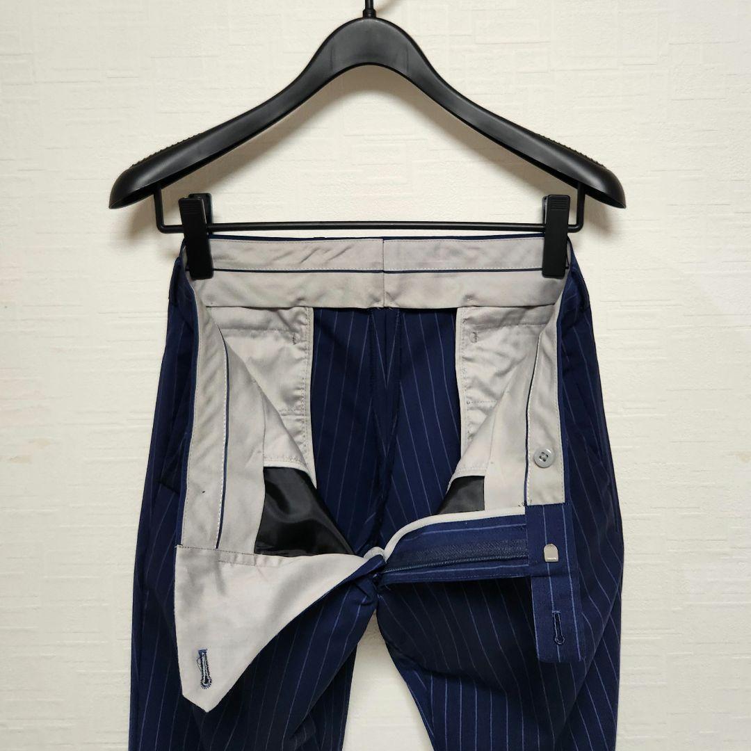 アレキサンダージュリアン　×　マルゾット　メンズ　スーツ　濃紺　ストライプ