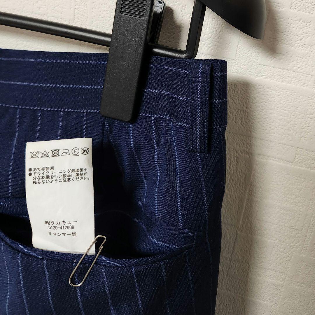 アレキサンダージュリアン　×　マルゾット　メンズ　スーツ　濃紺　ストライプ