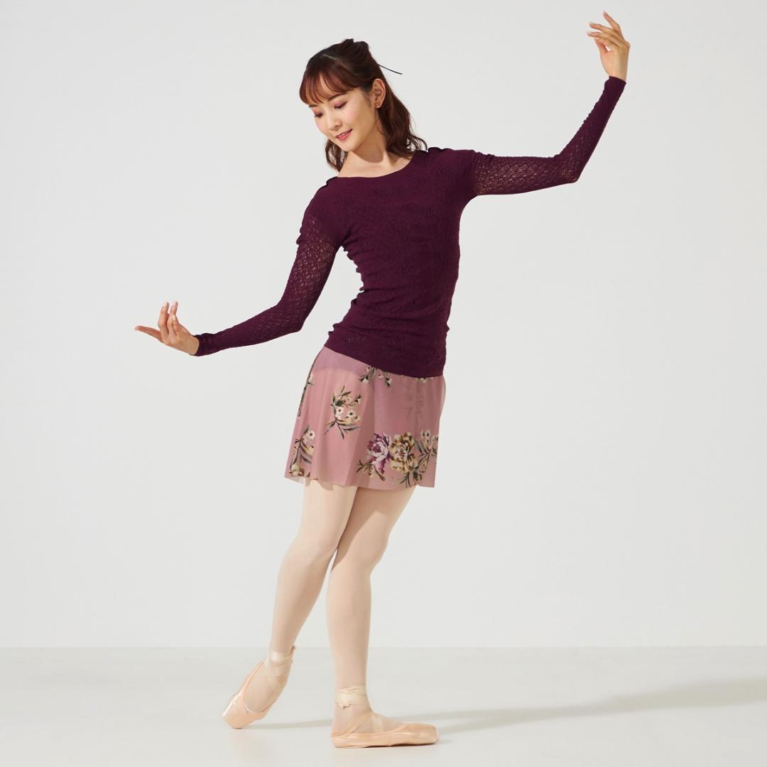 【新品】シアー2wayクルーネックニットトップ ノーソーイングニット M黒