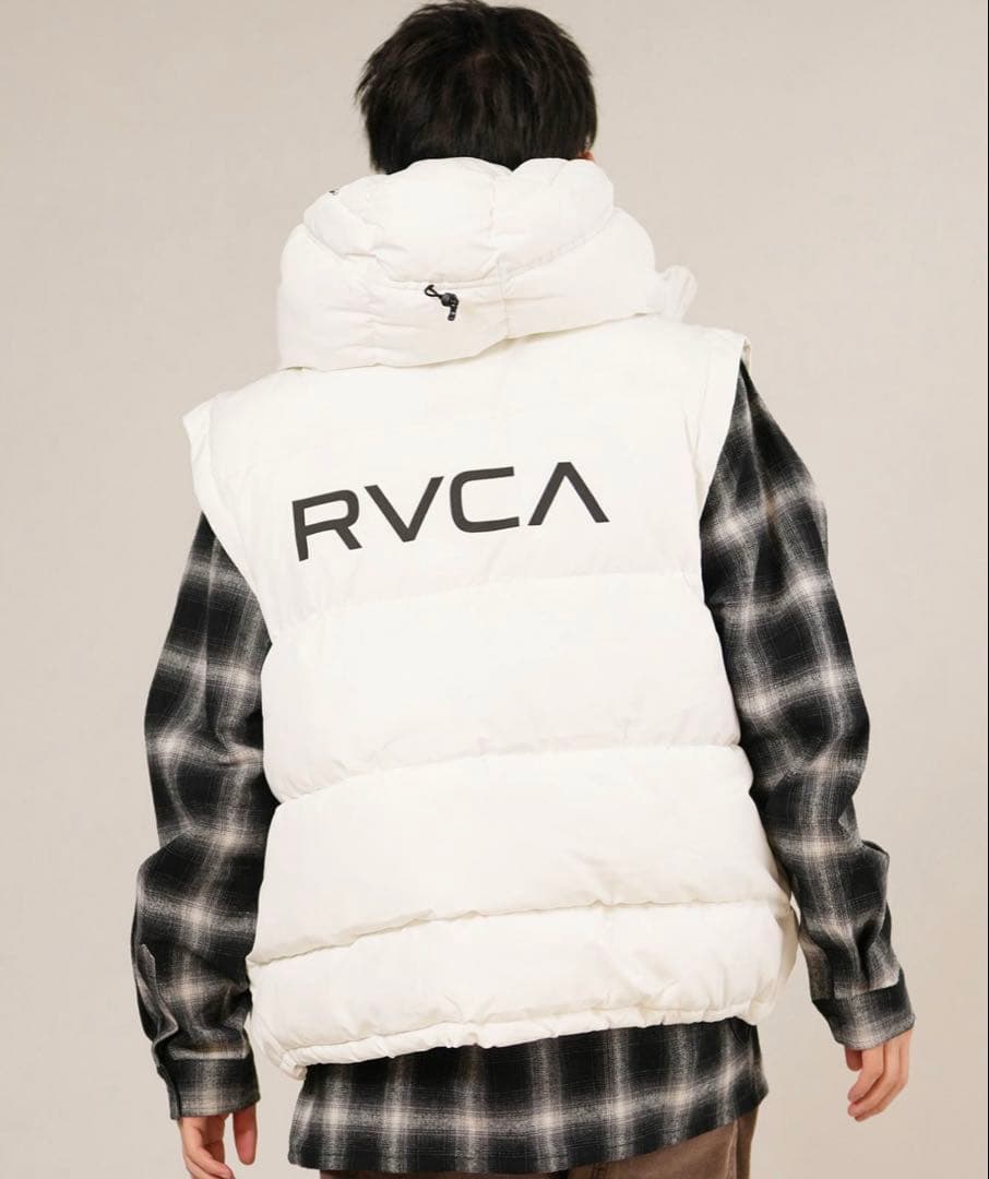 RVCA　ルーカ 中綿ベスト ダウンベスト バックロゴ 2WAY　軽量