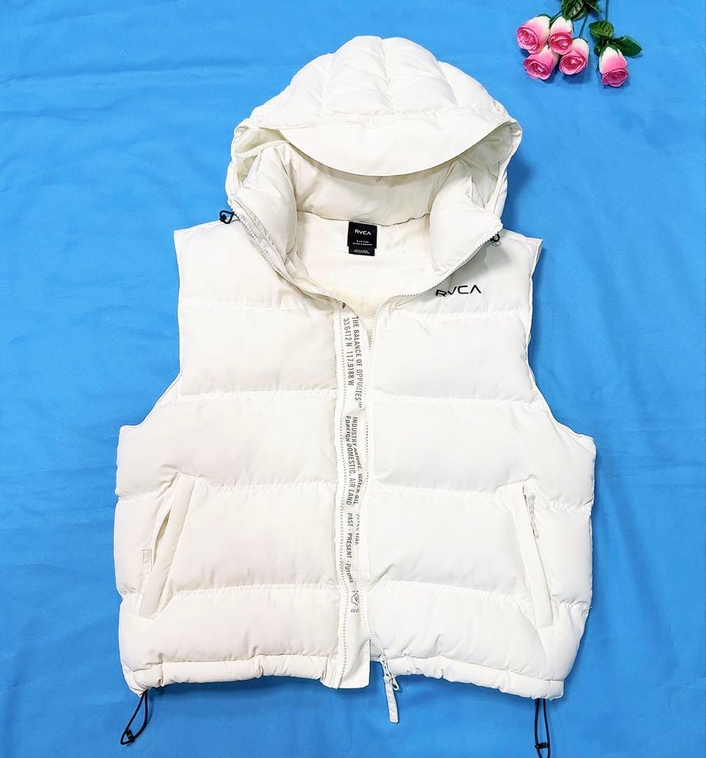 RVCA　ルーカ 中綿ベスト ダウンベスト バックロゴ 2WAY　軽量