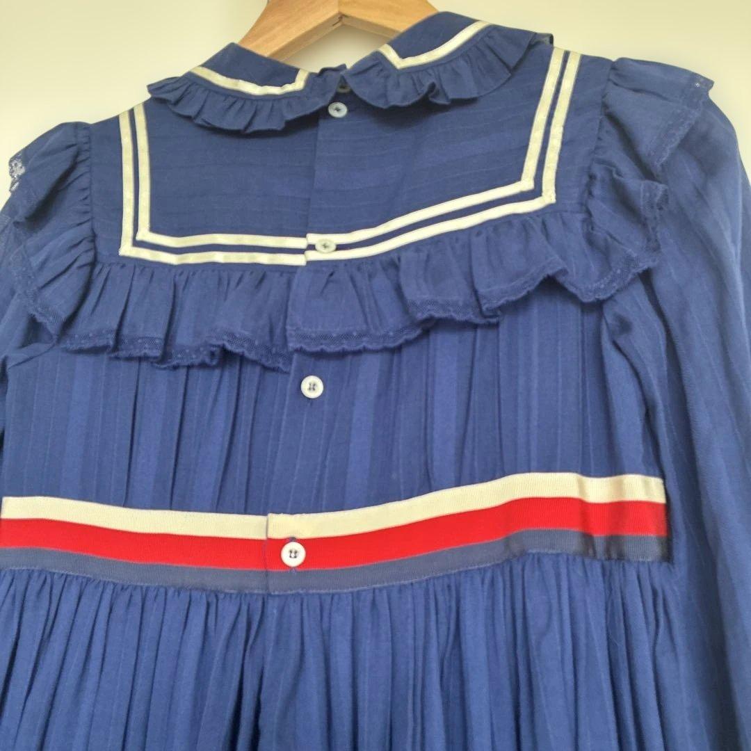 GUCCI フリル付き長袖 ワンピース グッチ