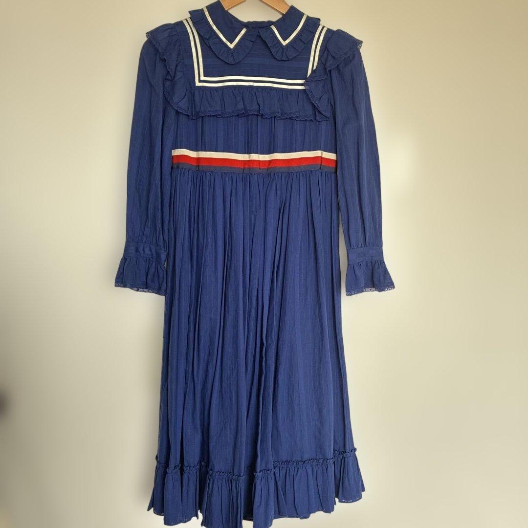 GUCCI フリル付き長袖 ワンピース グッチ