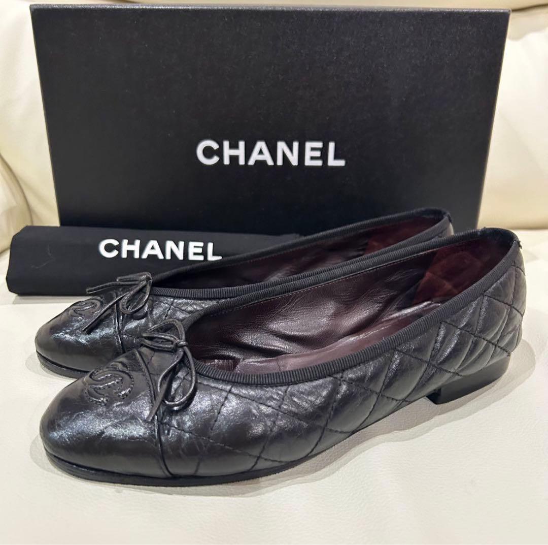 CHANEL マトラッセ　バレエシューズ　36.5 23.5cm バレリーナ