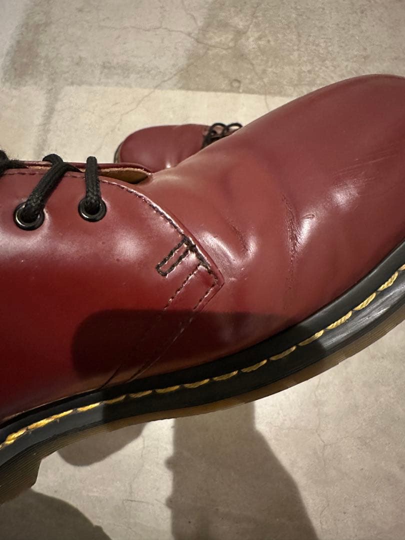 ドクターマーチン　27.5センチ　UK9 チェリーレッド