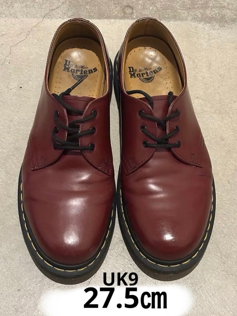 ドクターマーチン　27.5センチ　UK9 チェリーレッド