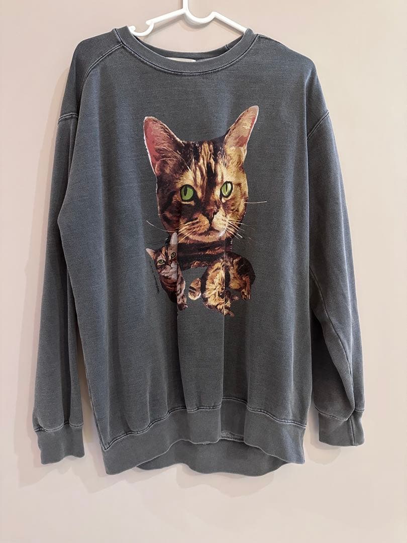 ObyO 77circa 猫プリント スウェット水川あさみ