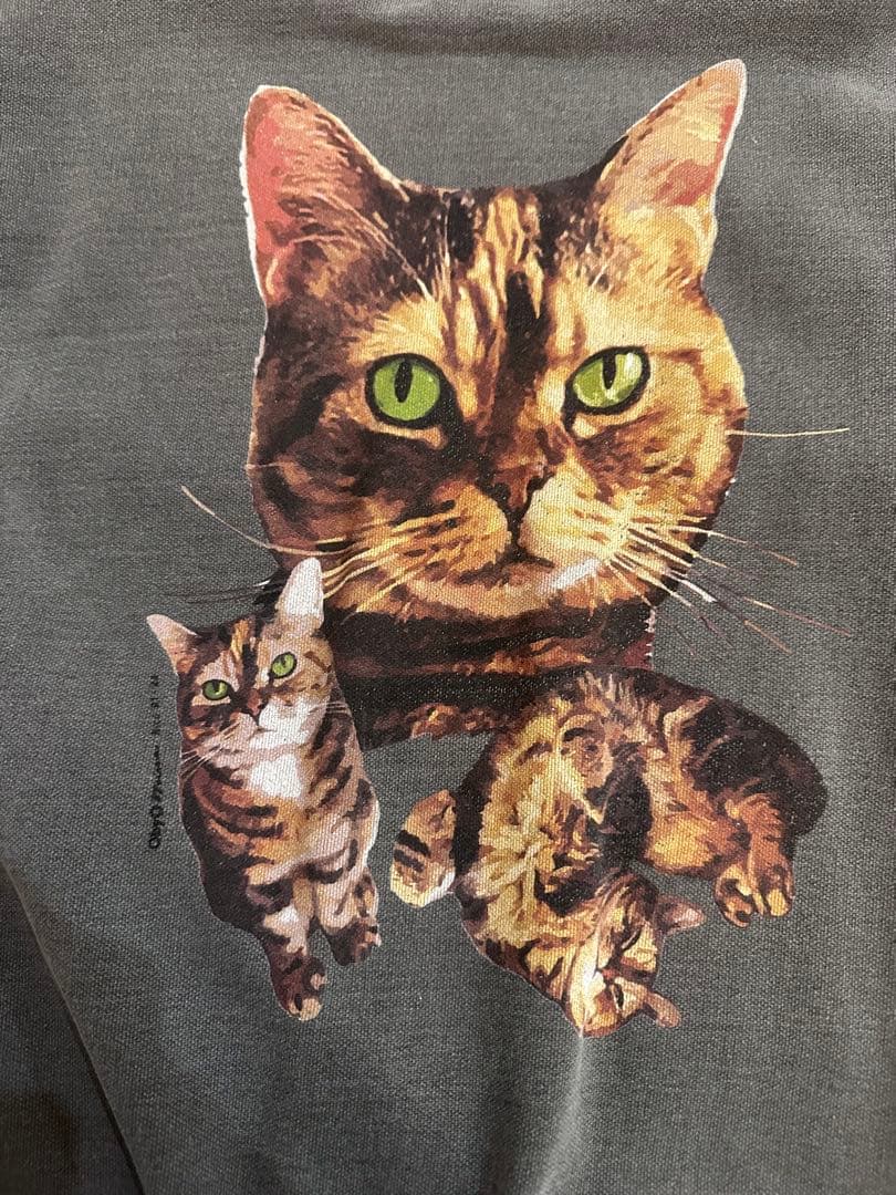 ObyO 77circa 猫プリント スウェット水川あさみ