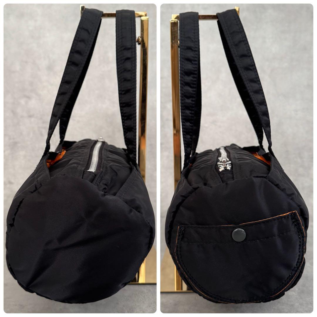 美品 廃盤 ポーター タンカー ミニボストン S ドラムバッグ ダッフル 黒